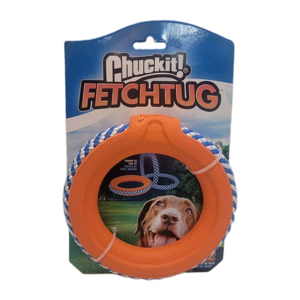 Chuckit! Fetch Tug – Durable Rope & Rubber Dog Toy for Interactive Play – New